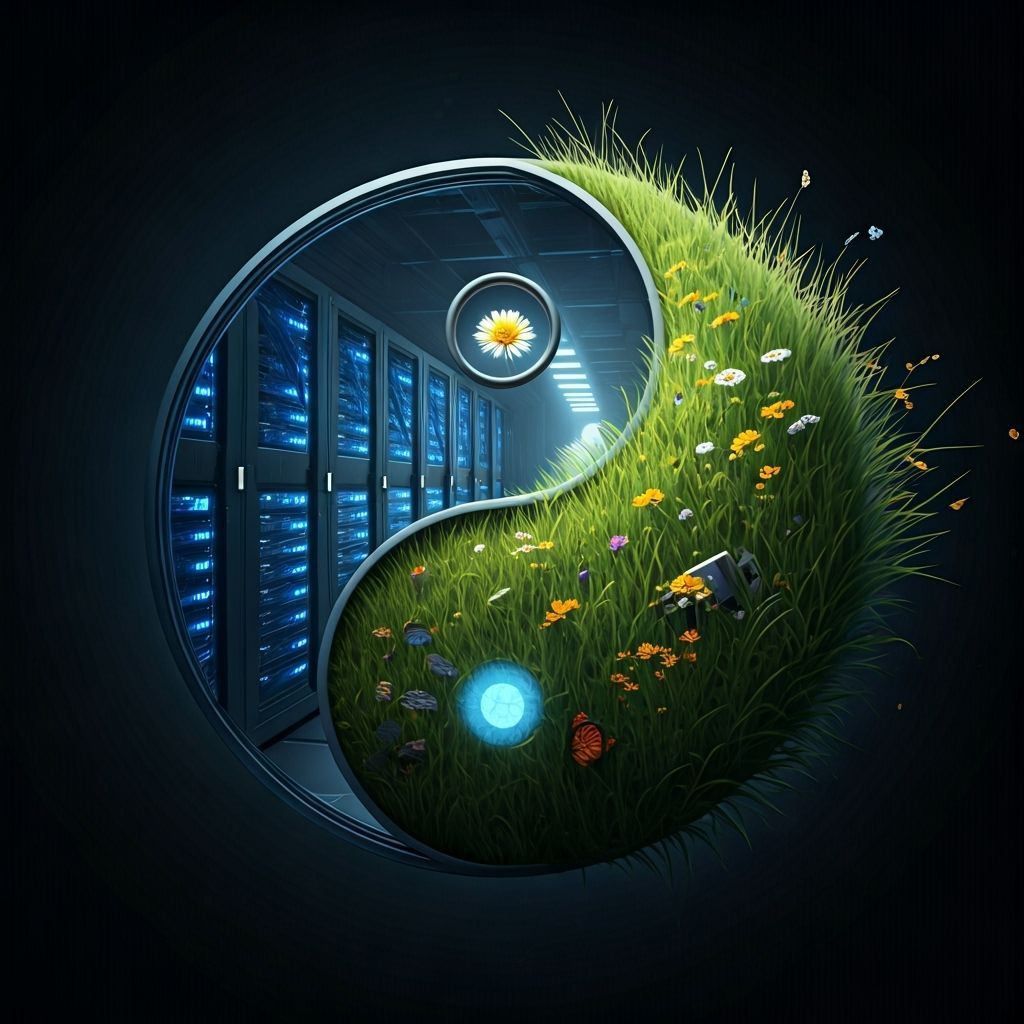 Yin and Yang: Data Center and Meadow Balance