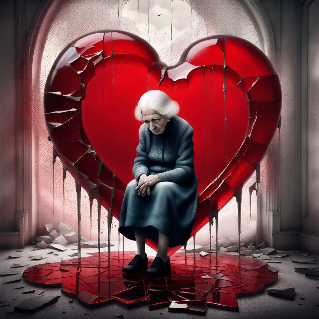 Shattered Heart: A Sad Woman's Lament