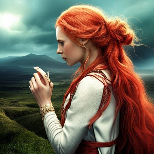 Stunning Cinematic Portrait of Irish Woman