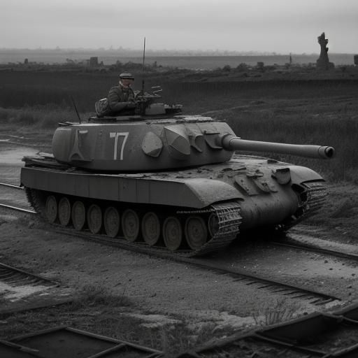 Polish Soldier Watches Soviet Tanks Approach, 1939