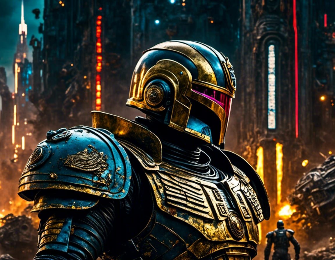 Judge Dredd in Apocalyptic Action Scene