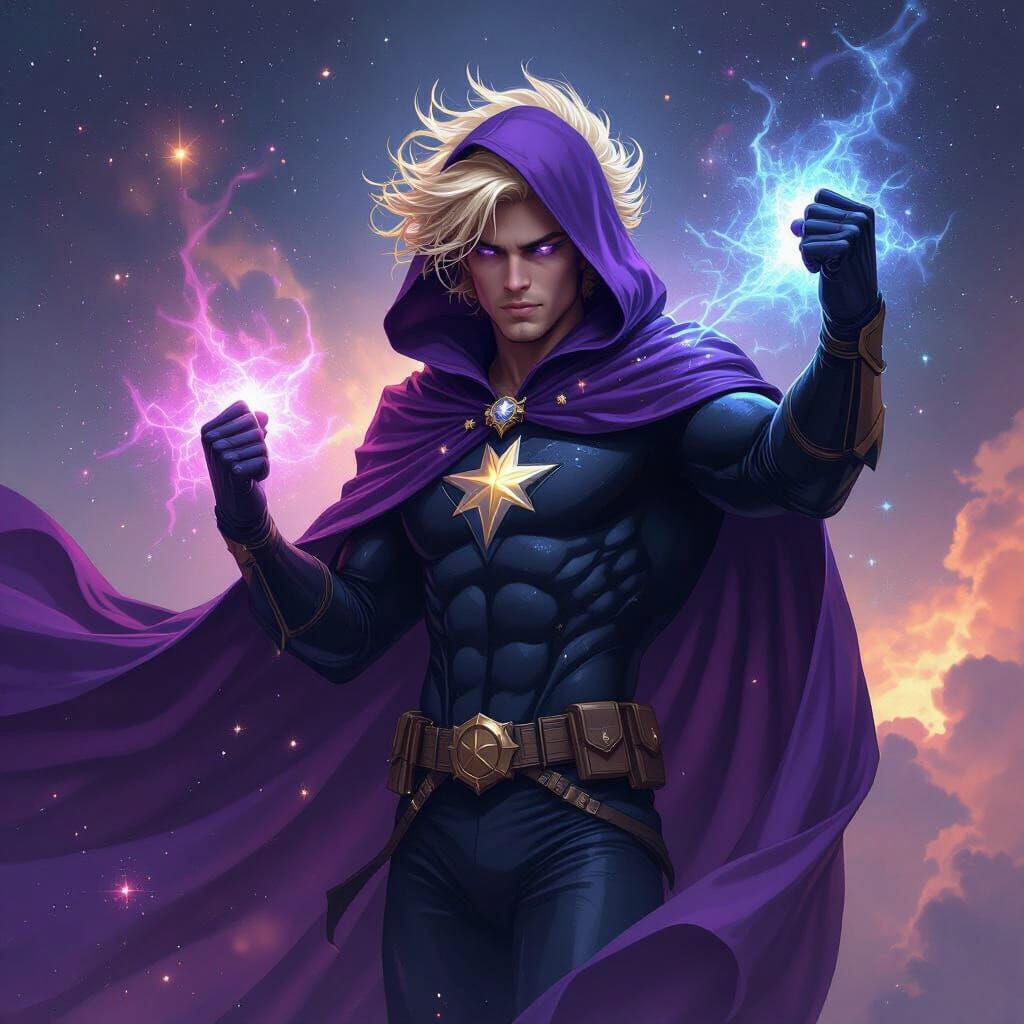 Nebula Man in Cosmic Hero Costume