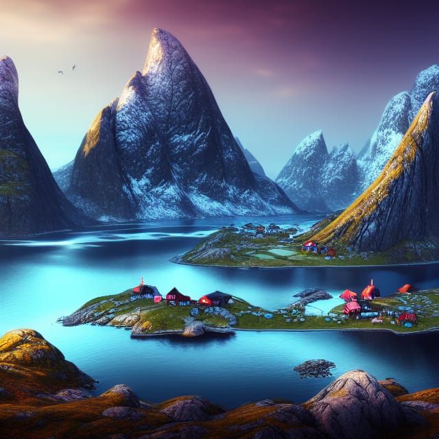 Lofoten Islands: Detailed Matte Painting in Unreal Engine