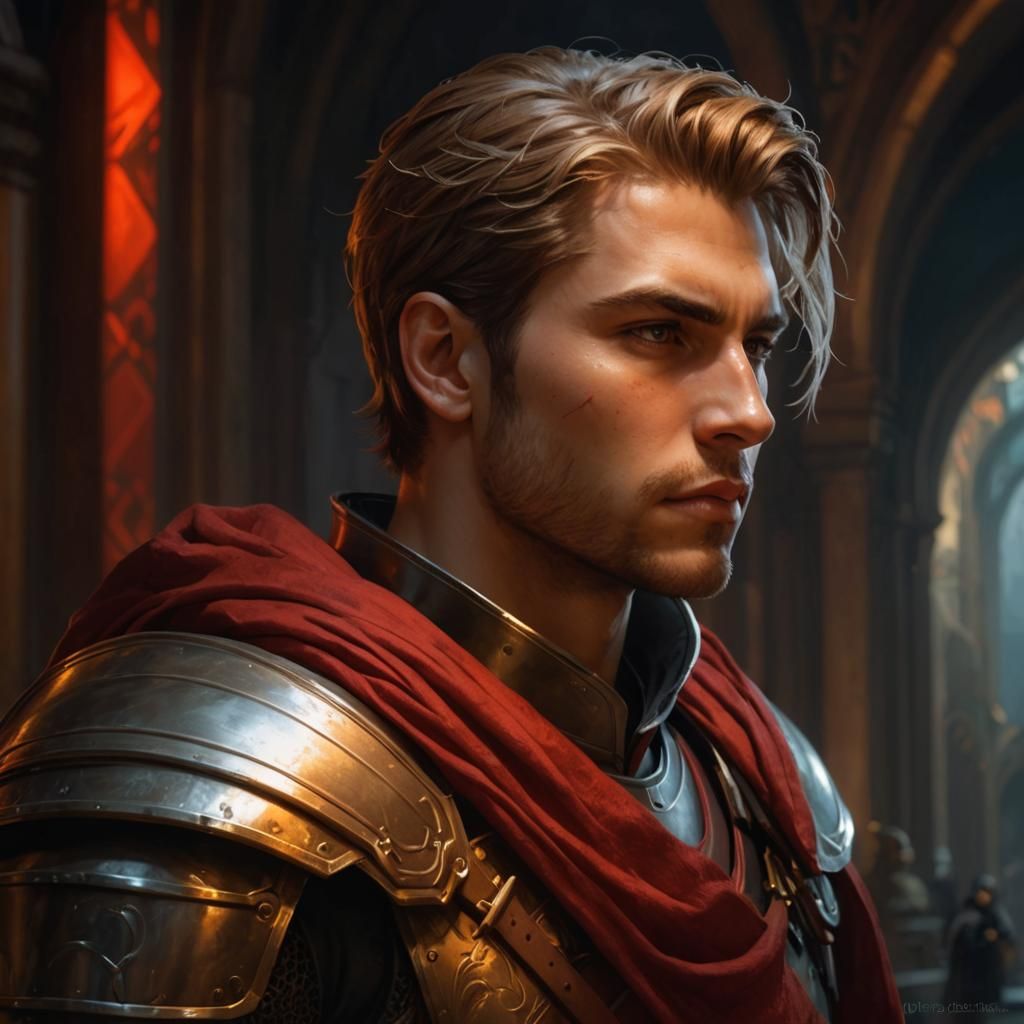 Epic High Fantasy Knight Concept Art Portrait