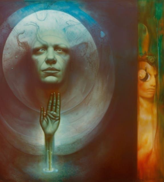 Surreal Visceral Astral Projection in Hyperdetailed Style