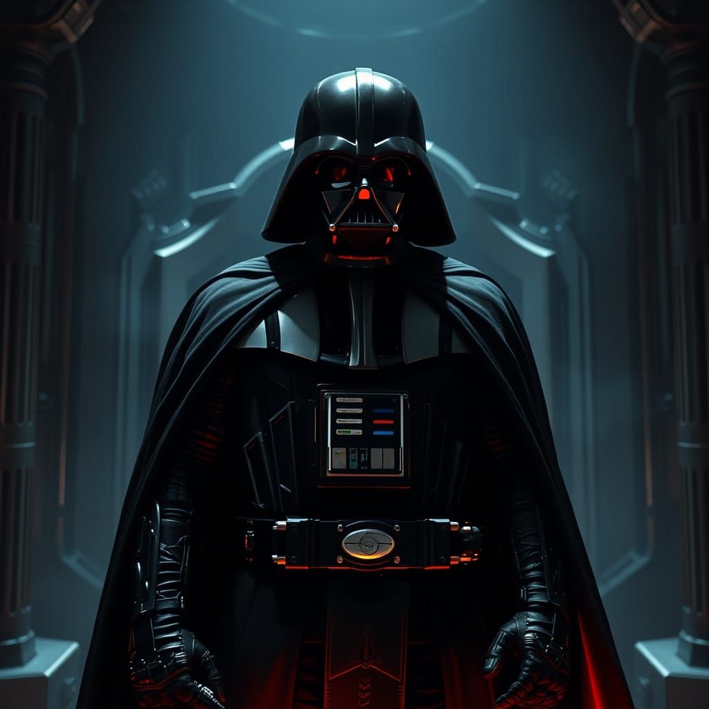 Darth Vader in Imperial Throne Room