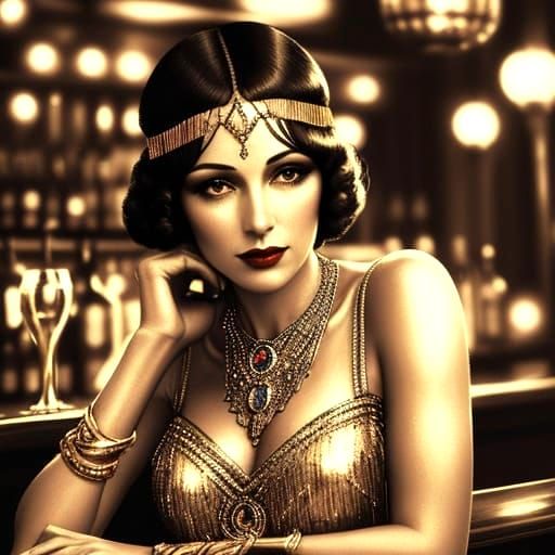 1920s Speakeasy Scene with Jazz Musicians