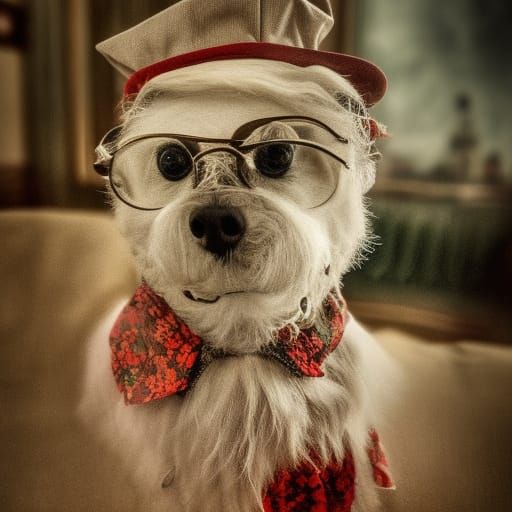 Professor Dolly Poppy: Hyperrealistic Portrait