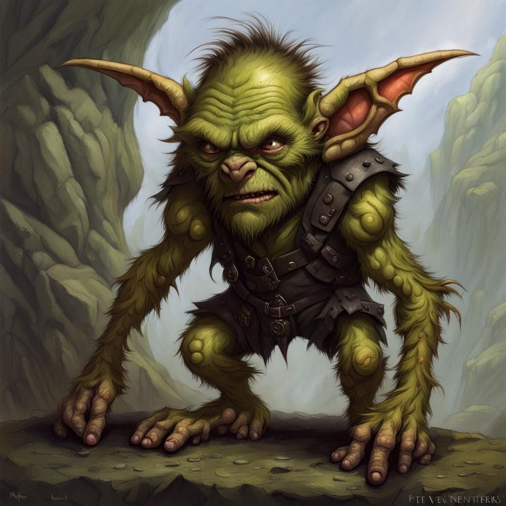 Hairy Goblin in High Fantasy Style