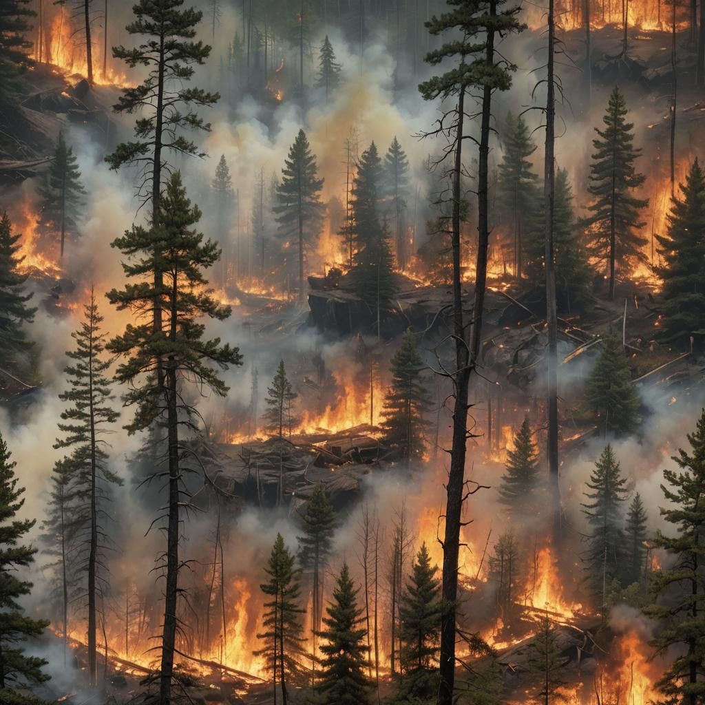The Great Peshtigo Fire: Hyperrealistic Cinematic Fantasy