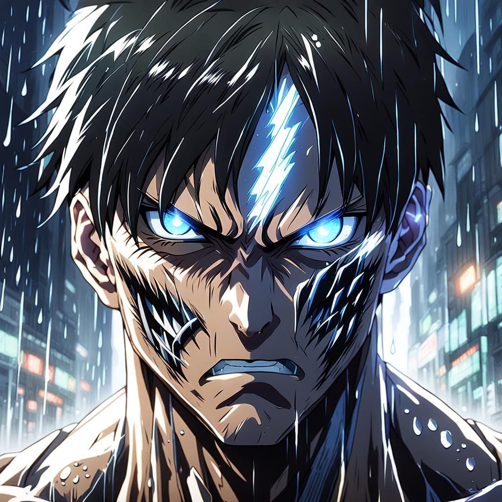 Eren Titan Transformation: Cinematic Anime Concept Art