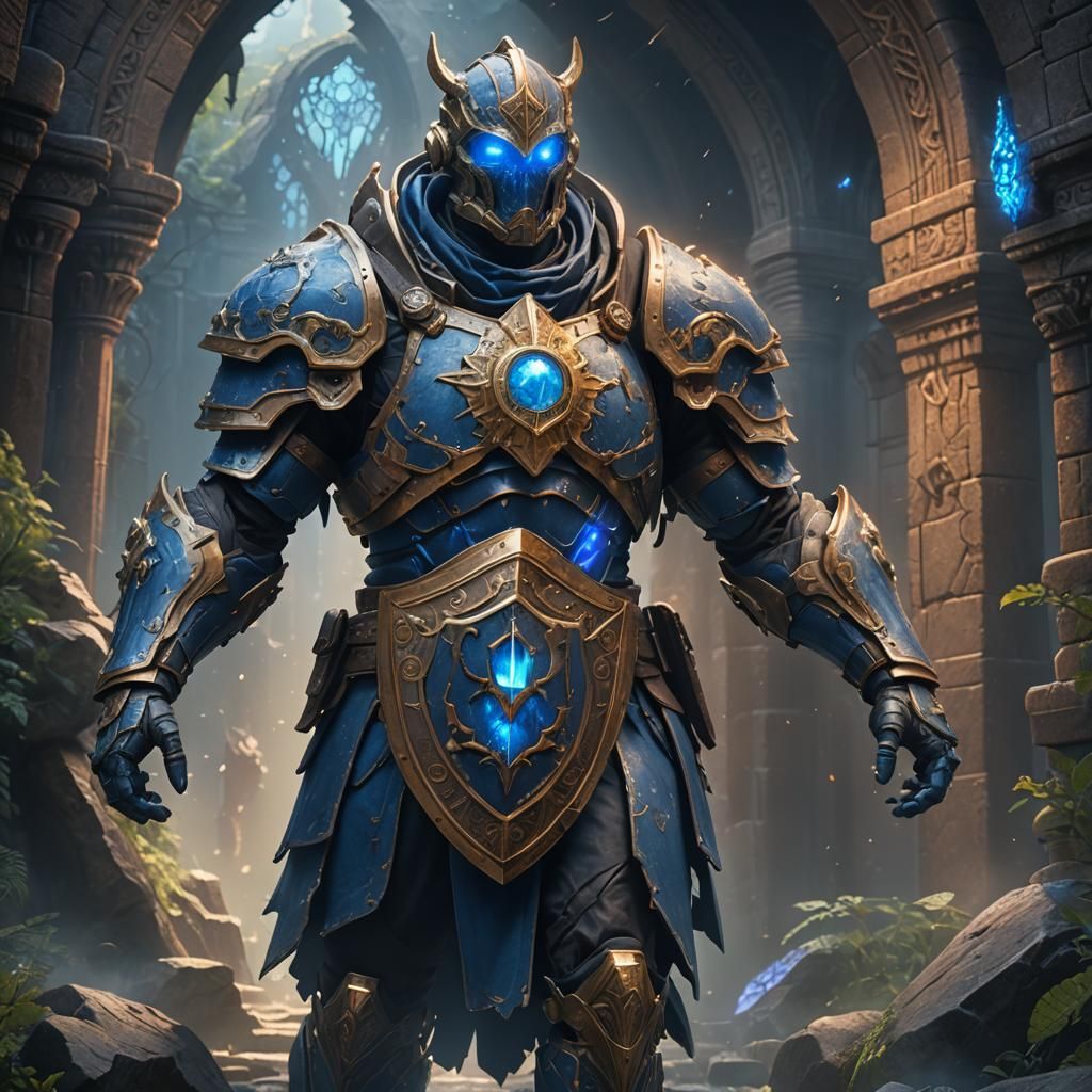 Guardian with Lung Shield: Detailed Matte Painting