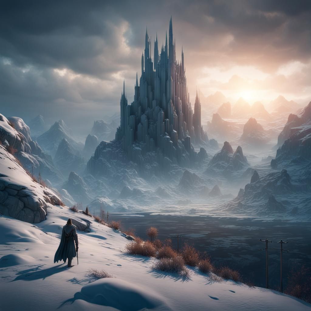 Courage: Detailed Matte Painting with Distant Light