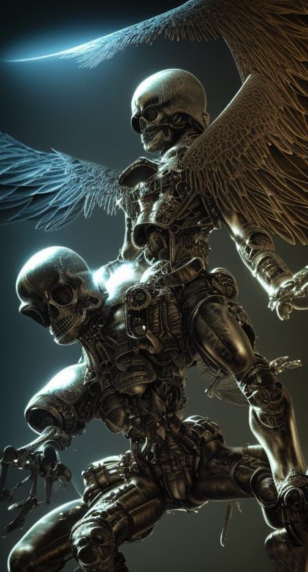 Techno Death Angel in Photorealistic Detail