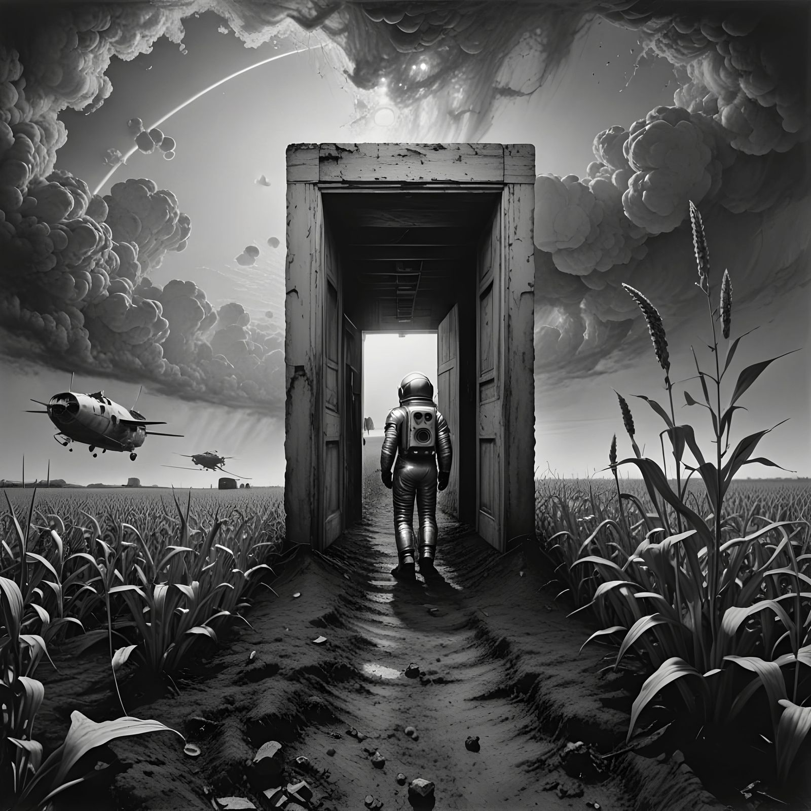 Astronaut Meets Amish: Steampunk Silver Nitrate Photo