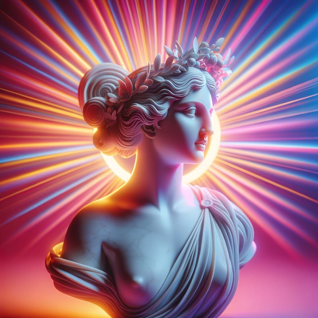 Greek Goddess Aphrodite in 3D Digital Art