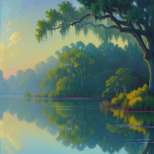 Golden Hour on the Mississippi River