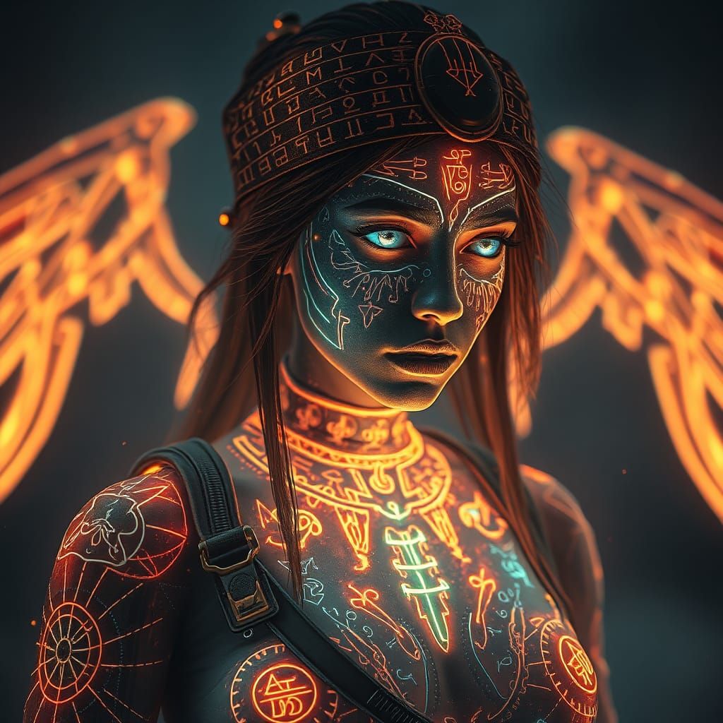 Prismatic Light Explorer in Fantasy Concept Art