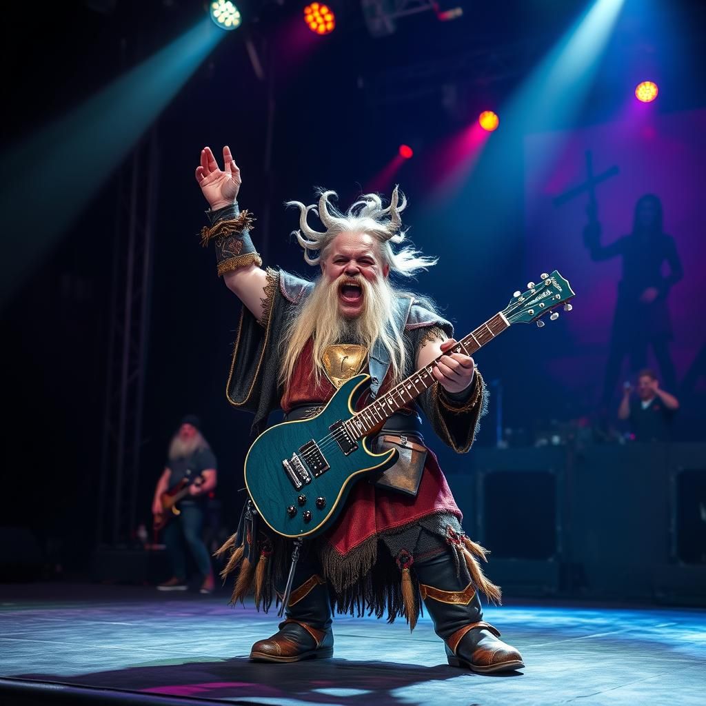 Dwarf Heavy Metal Band in Lord of the Rings Style