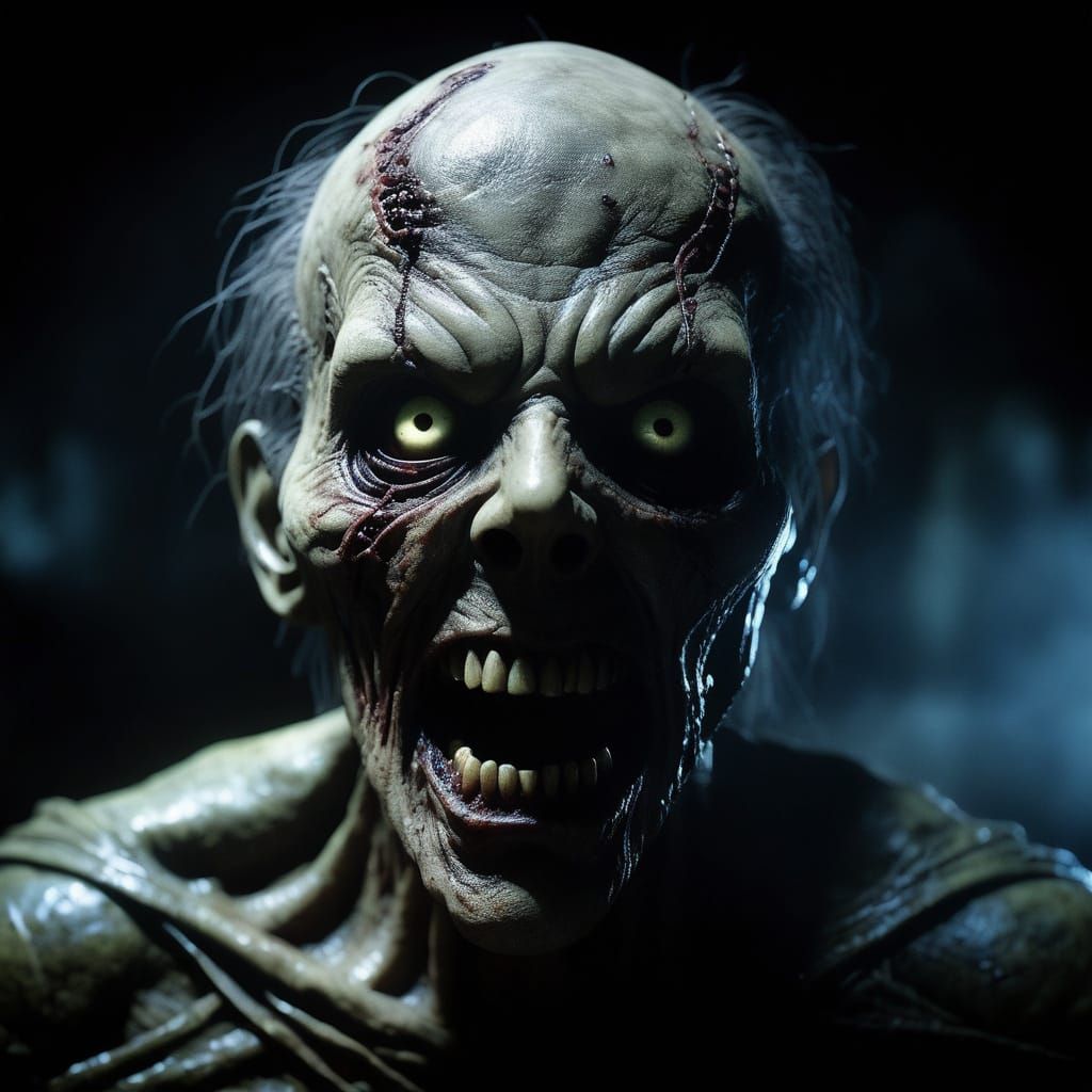 Terrifying Ghostly Demon in Silent Hill Horror Style