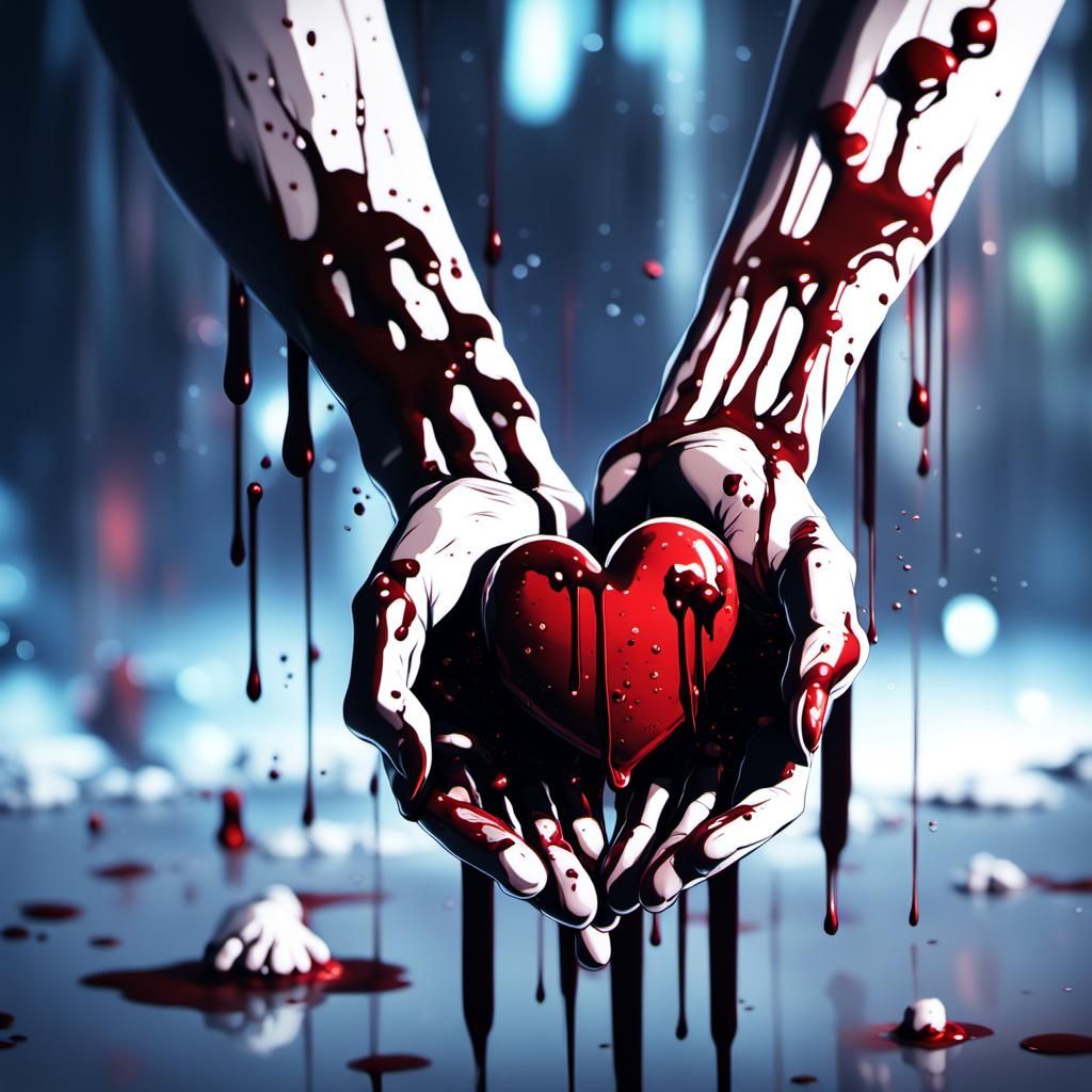 Bleeding Heart: Dark Anime 3D Art
