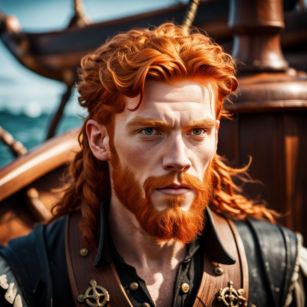 Young ginger pirate