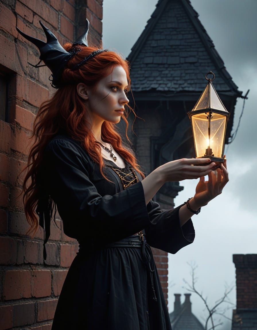 Witches Casting Spells at Abandoned Bistro