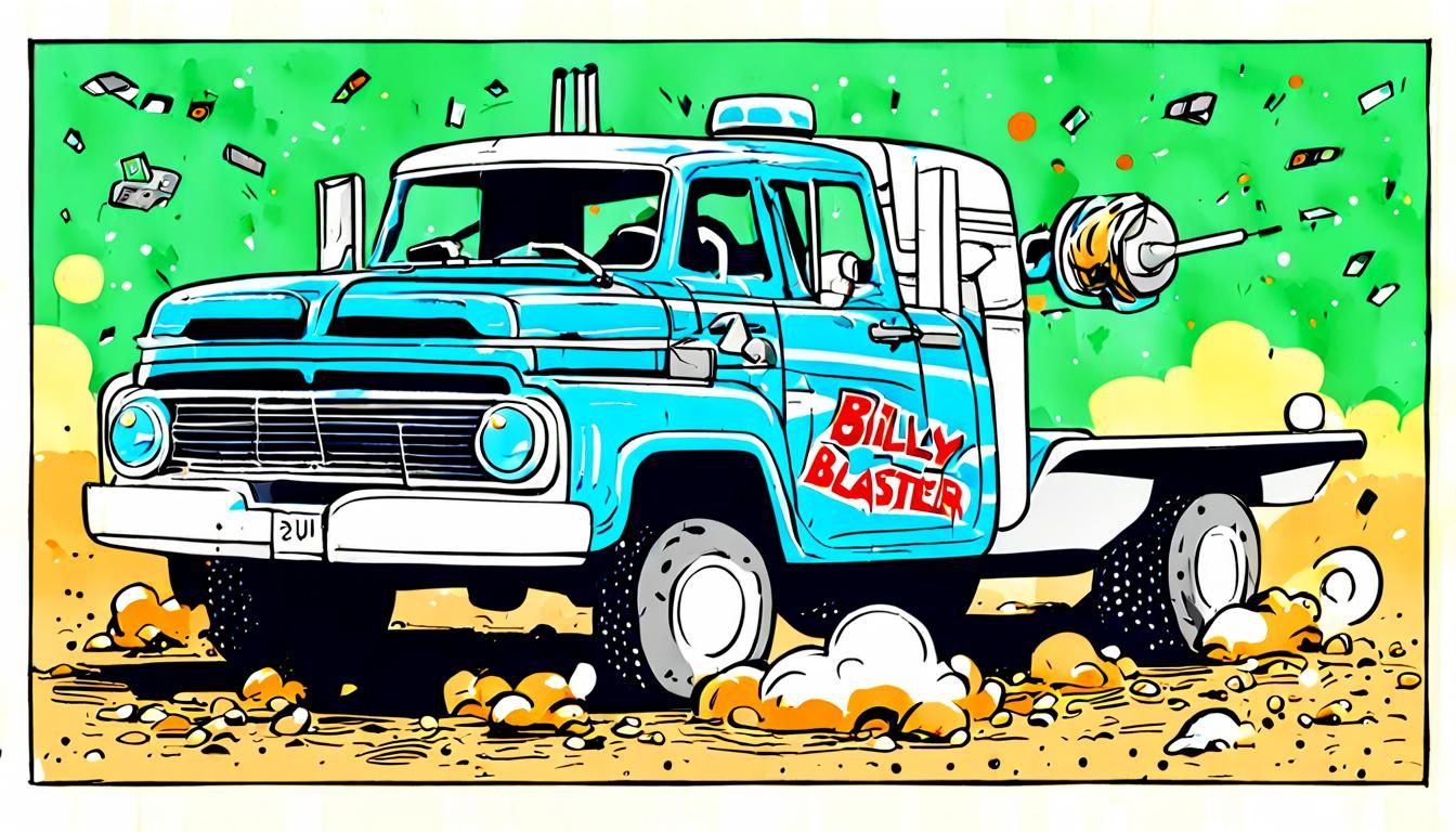 Billy Blaster Bum AI Art