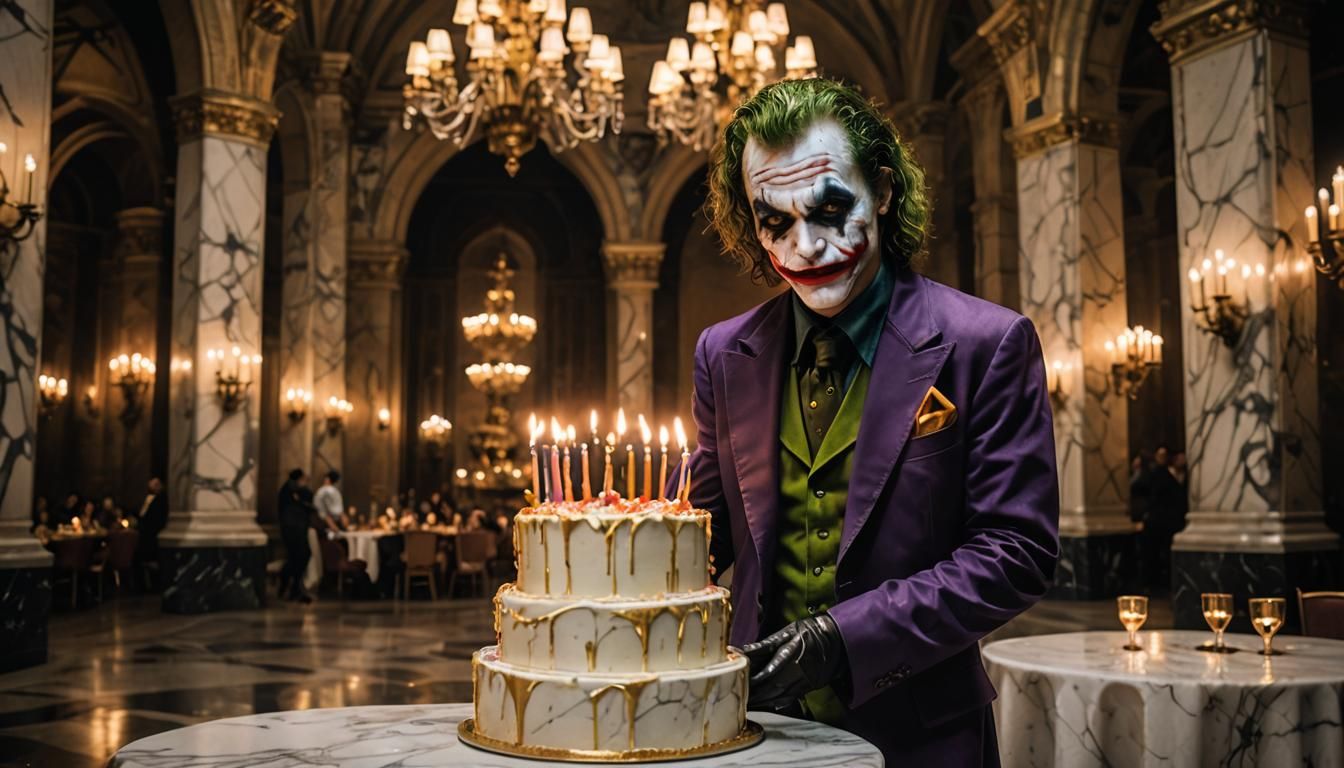 Joker's Birthday Cake in Disney Ballroom