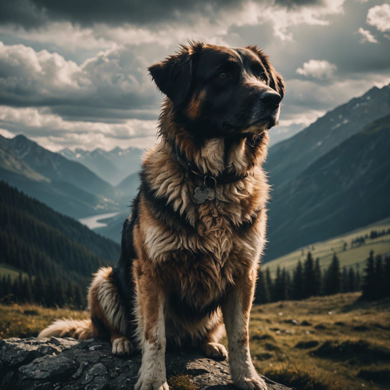 Tatra Shepherd Dog in Cinematic Style