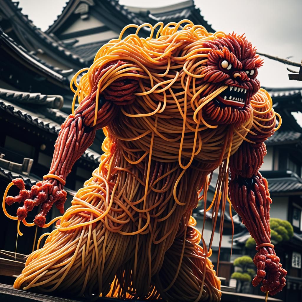 Mentaiko Spaghetti Monsters: A Culinary Fantasy