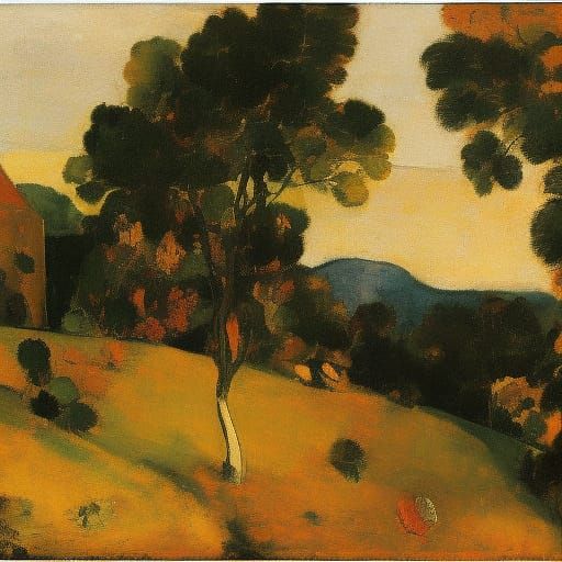 Baroque Figures Drinking Tea and Wine