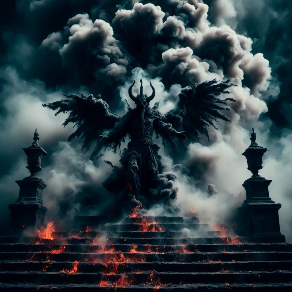 Smoked Evil Spirit Manifests at Black Mass