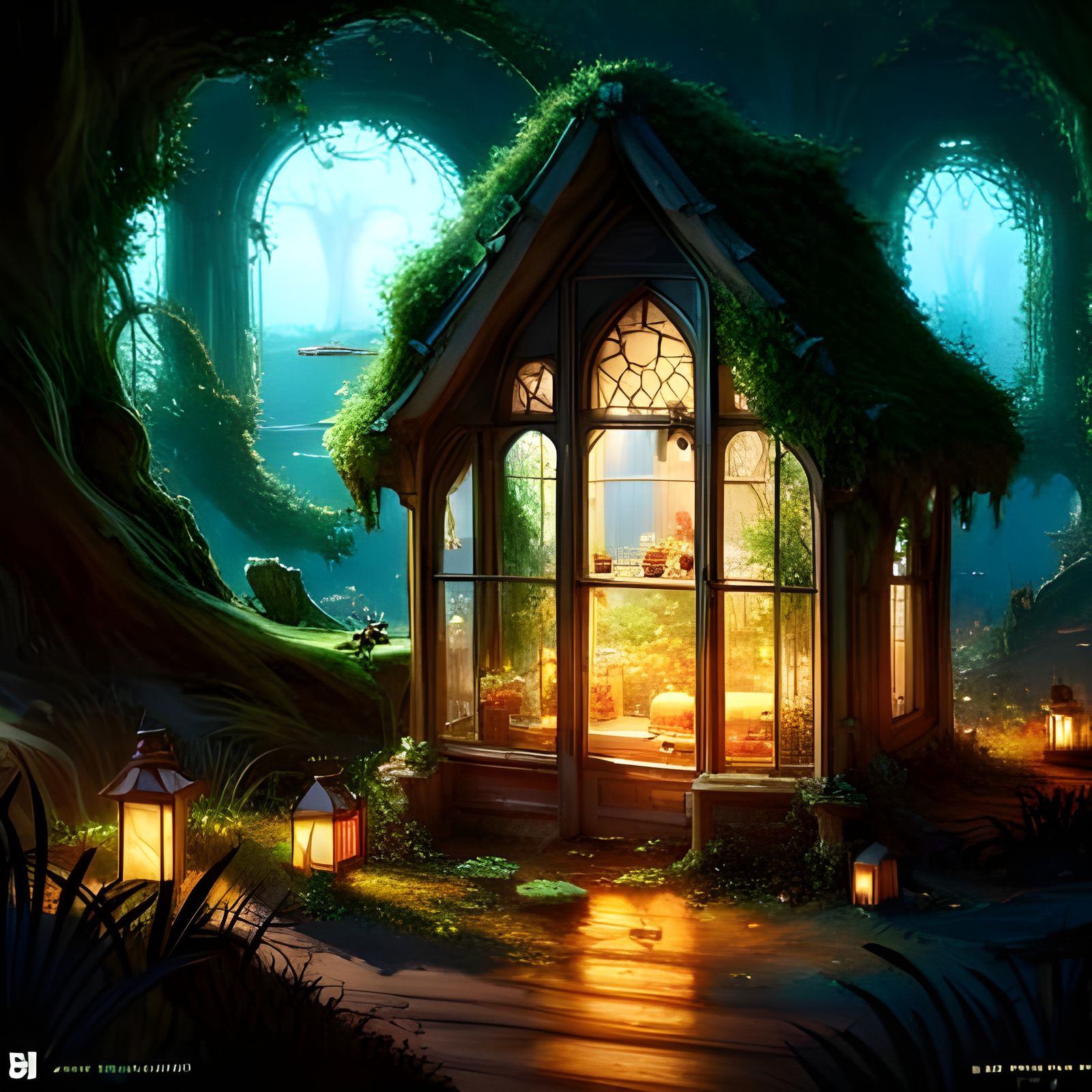 Glass Fairy House Window in Unreal Engine 5