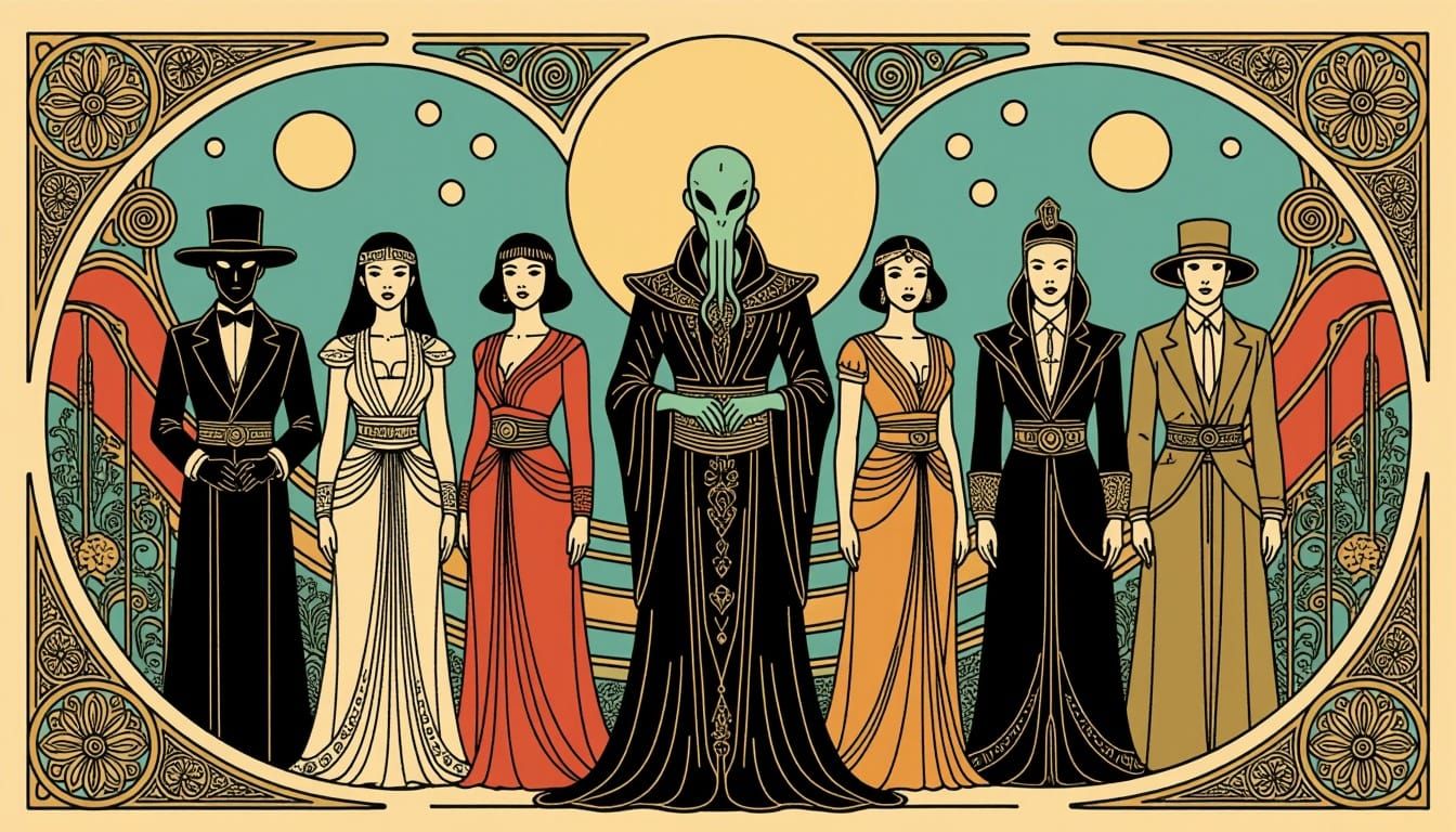 Mythos Opera Group In Art Nouveau Sci-Fi Style