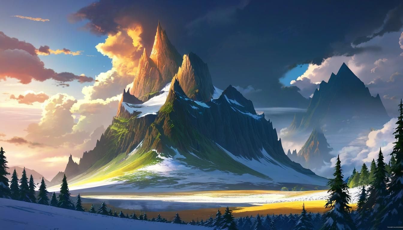 Epic Anime Landscape Concept Art Masterpiece