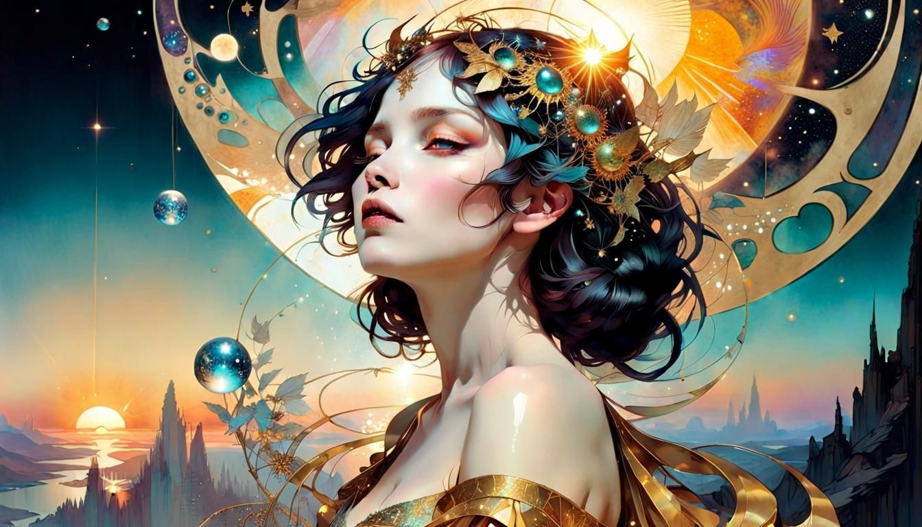 Glistening New Worlds Rising at Dawn