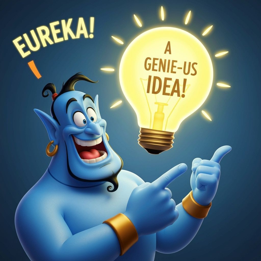 Blue Genie's Brilliant Idea in 3D Animation