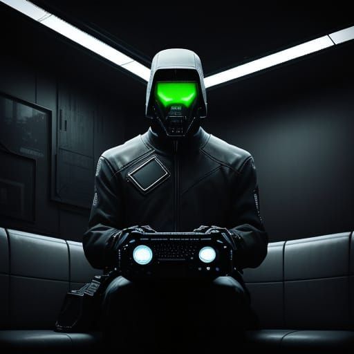 Retro-Futuristic 8-Bit Loneliness in Digital Art