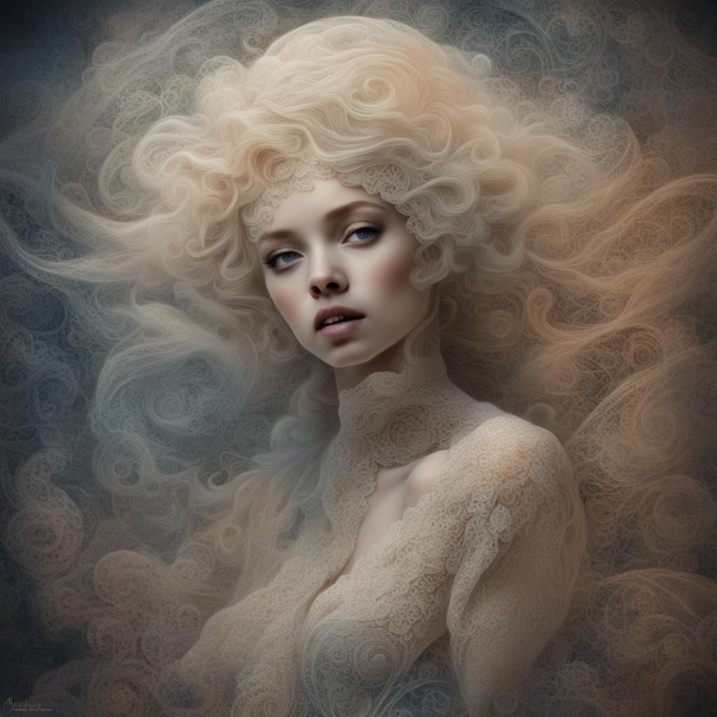 Care or Not Care: Mixed Media Astral Illustration