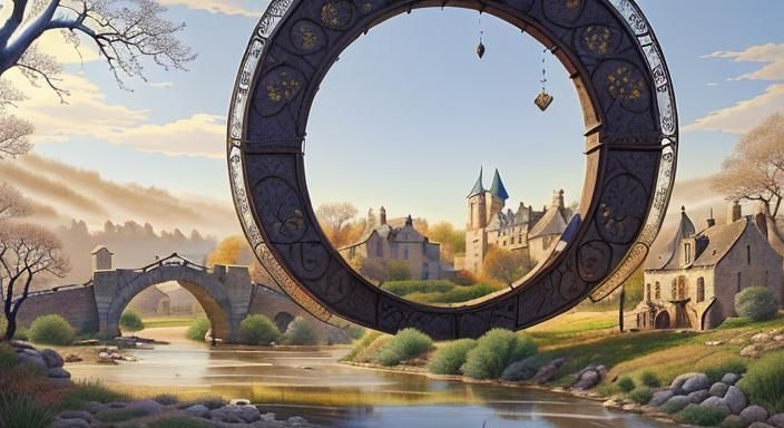 Winter Morning on the Lot River, France