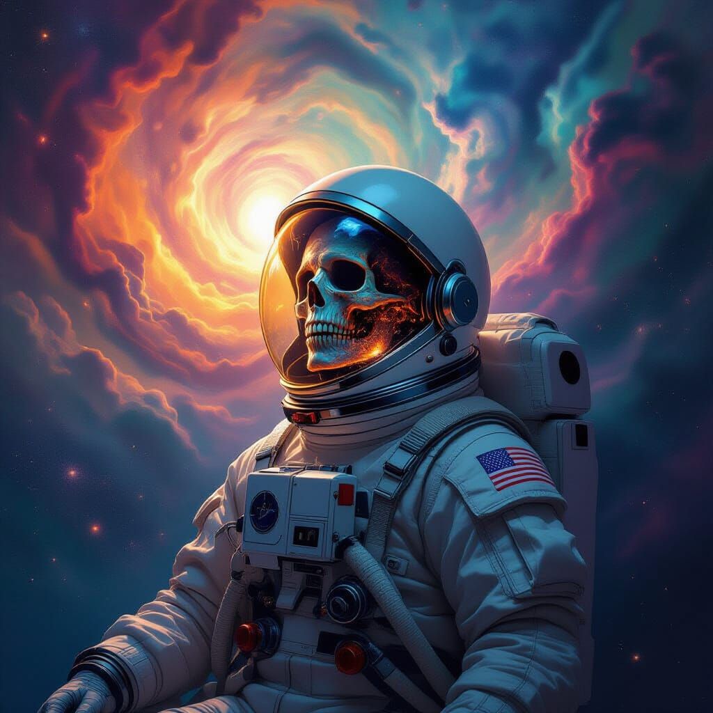 Undead Astronaut Adrift in Cosmic Horror Void