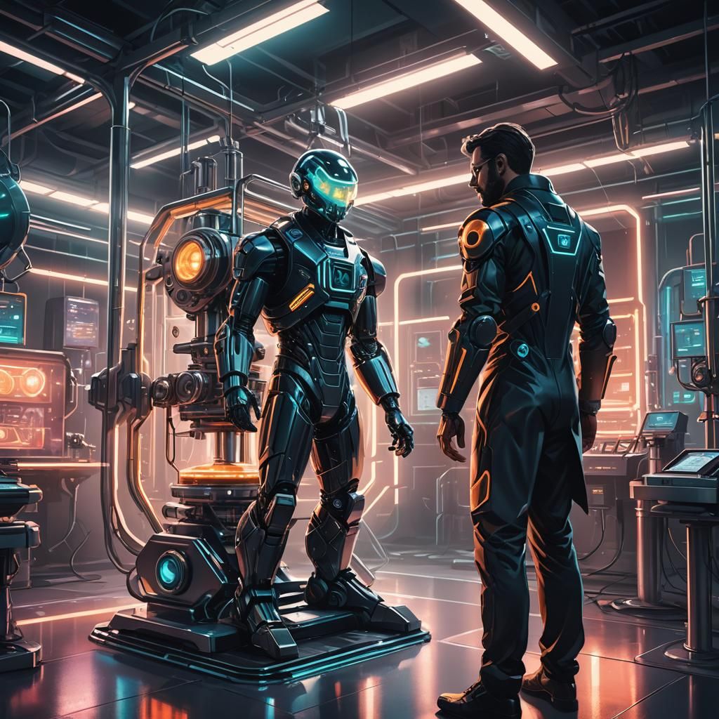 Futuristic Anti-Gravity Machine Concept Art