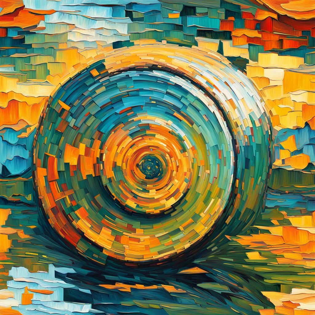 Colorful Impasto Painting in Expressionist Style