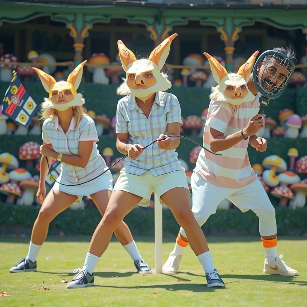 Surreal Mushroom Home Computer Repair, Cinematic Style