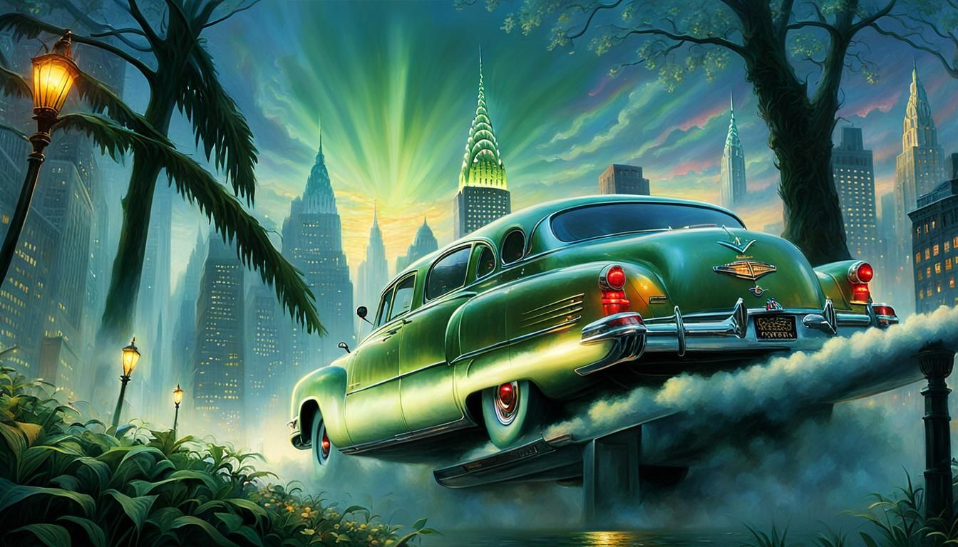 Ethereal Sunset Over the Chrysler Building