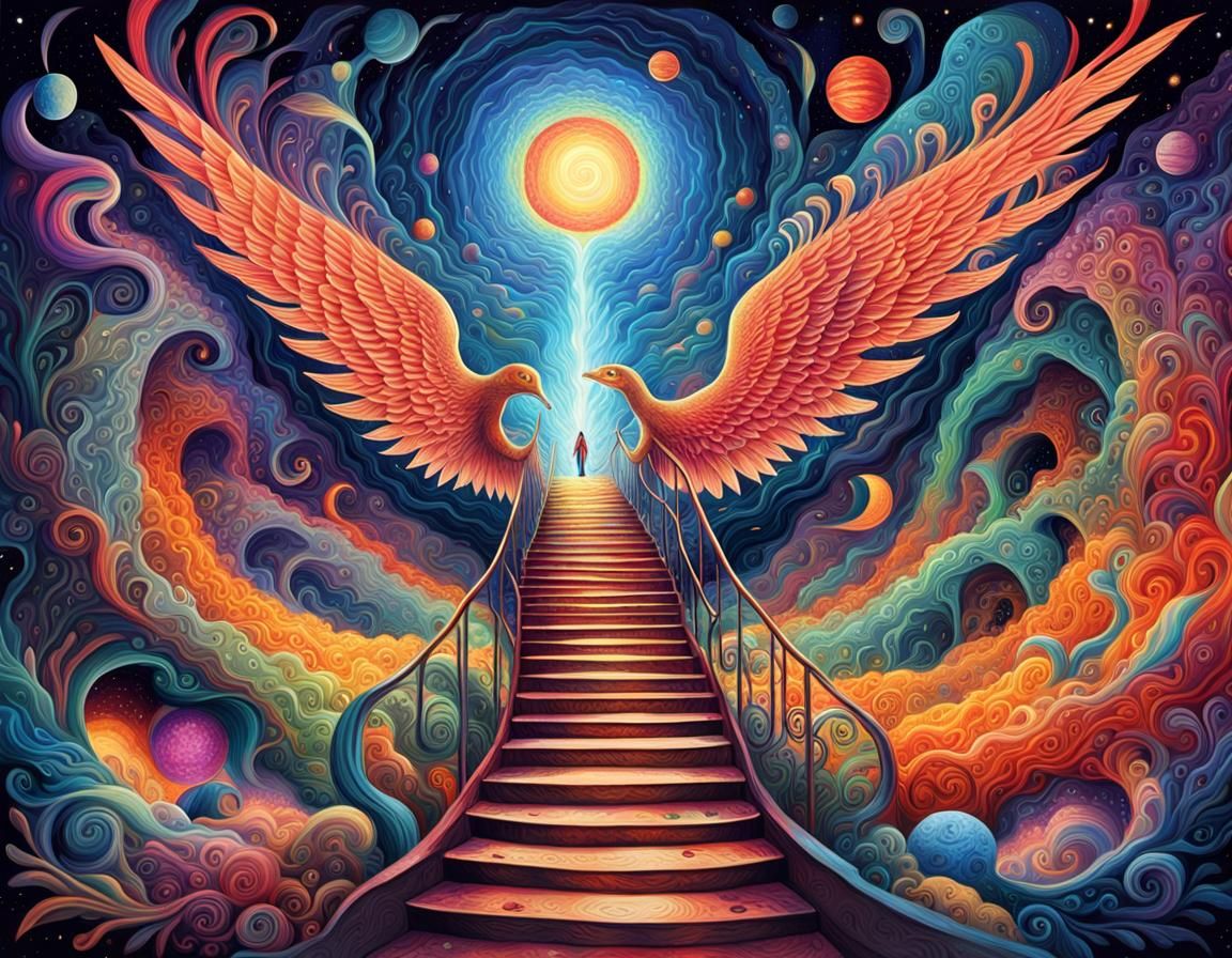 Psychedelic Wormhole: Shamanic Art Through Earth Layers