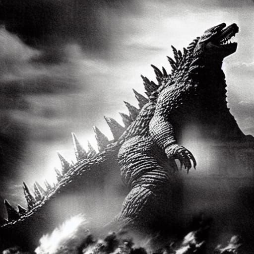 Godzilla: Epic Digital Matte Painting from Original Film