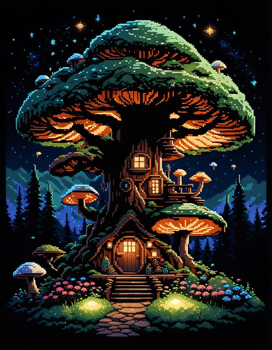 Capshade Loft in the Pixelated Pinewood Palemire