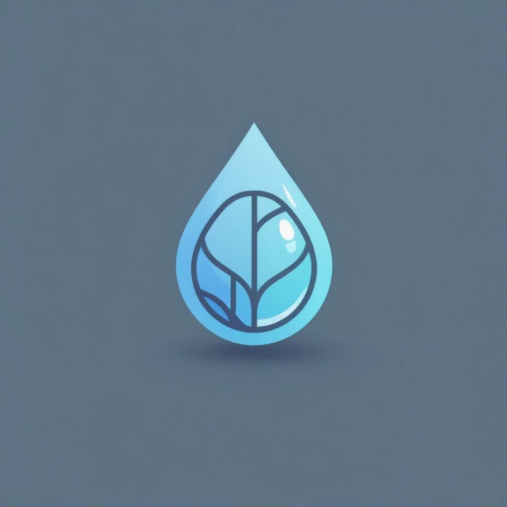 Modern Water Purification Company Logo Design